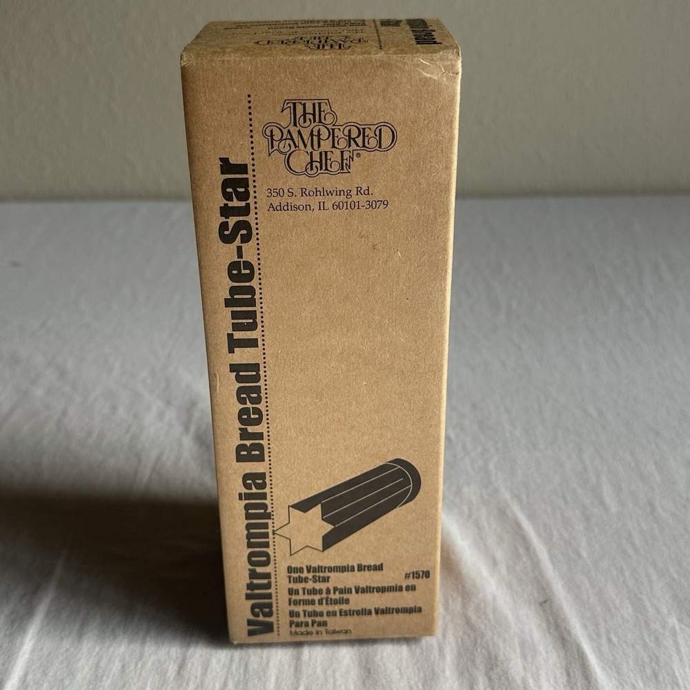 Vintage The Pampered Chef Valtrompia Star Bread Tube New in Box